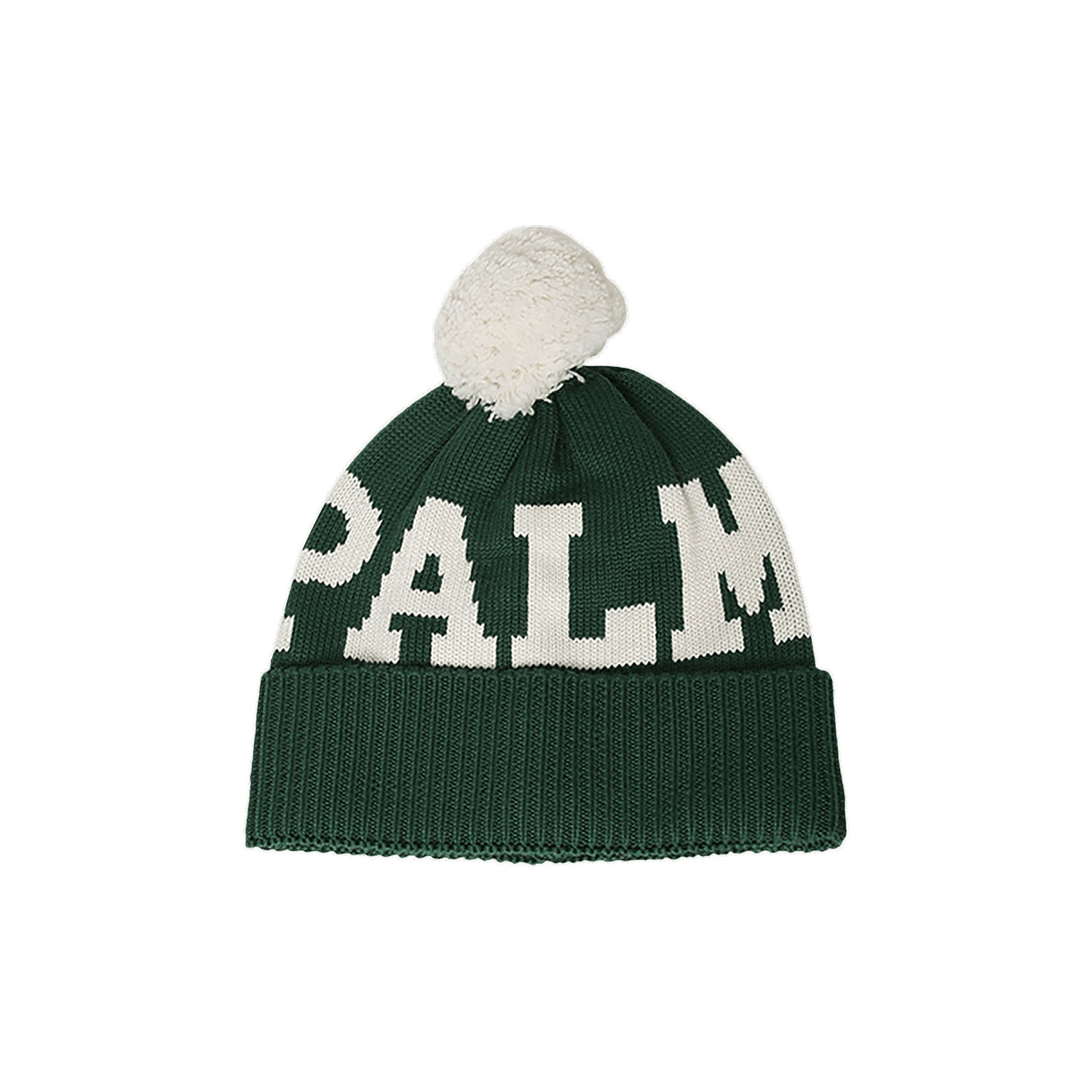 Kulicha Palm Angels Logo Pompon Beanie Zelené | PWLC011F22KNI0015501, 0