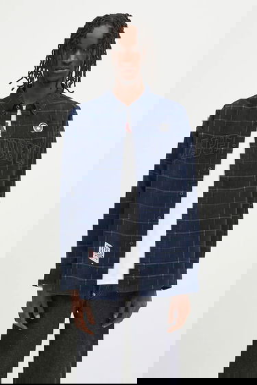 Košeľa AAPE by A Bathing Ape AAPE Main Long Sleeve Relaxed Button-Down Shirt Navy | AAPSTM8505XXN, 0