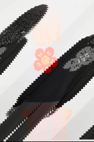 Sveter KENZO Kenzo Boke Flower Placed Cardigan Čierna | FF62CA7063LA, 0
