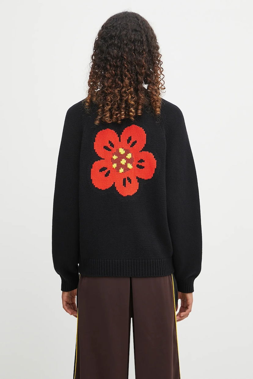 Sveter KENZO Kenzo Boke Flower Placed Cardigan Čierna | FF62CA7063LA