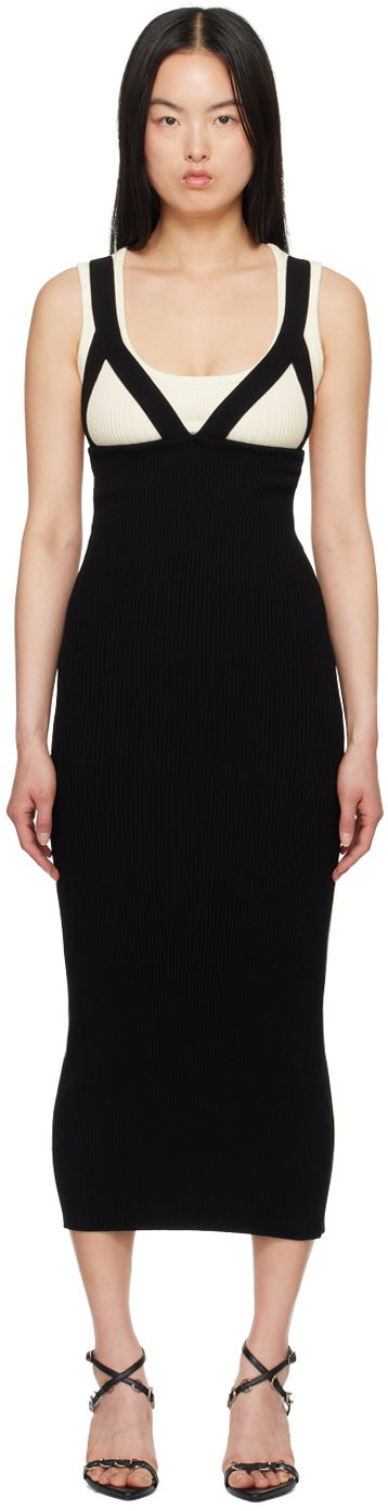 Šaty Jean Paul Gaultier Jean Paul Gaultier 'The Madone' Knit Maxi Dress Čierna | 24/25-F-RO184-M068-0100, 0