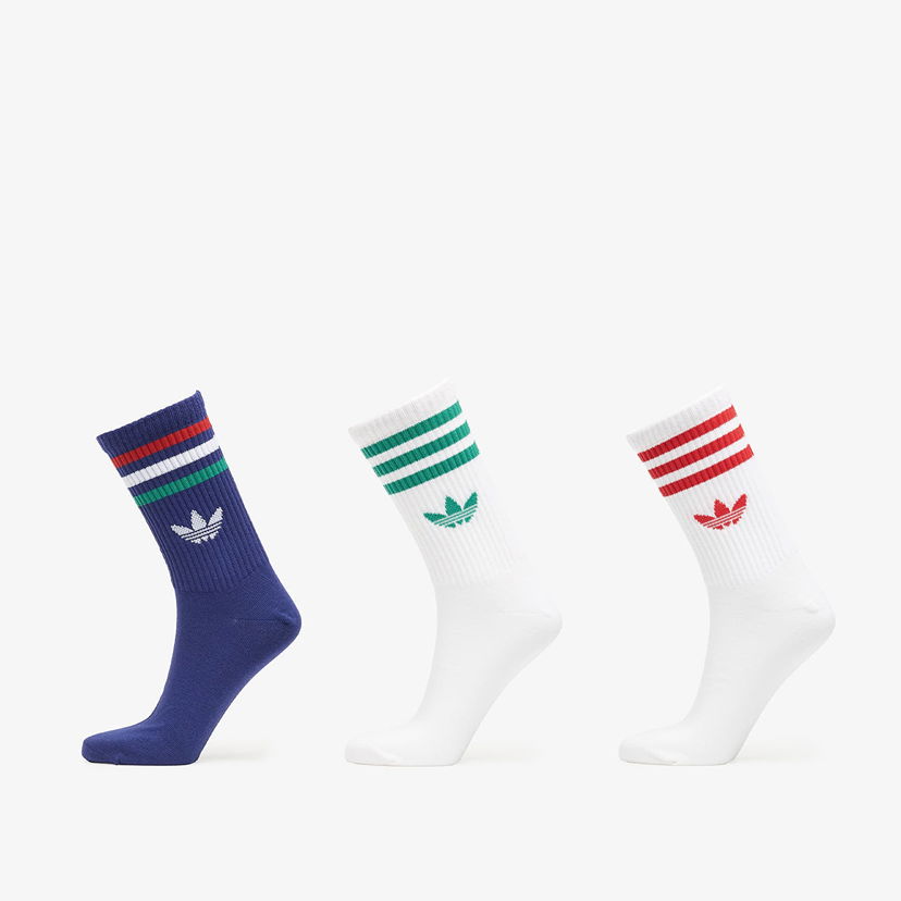 Ponožky adidas Originals 3-Stripes Trefoil Crew Socks 3-Pack Assorted Rôznofarebný | KR5155