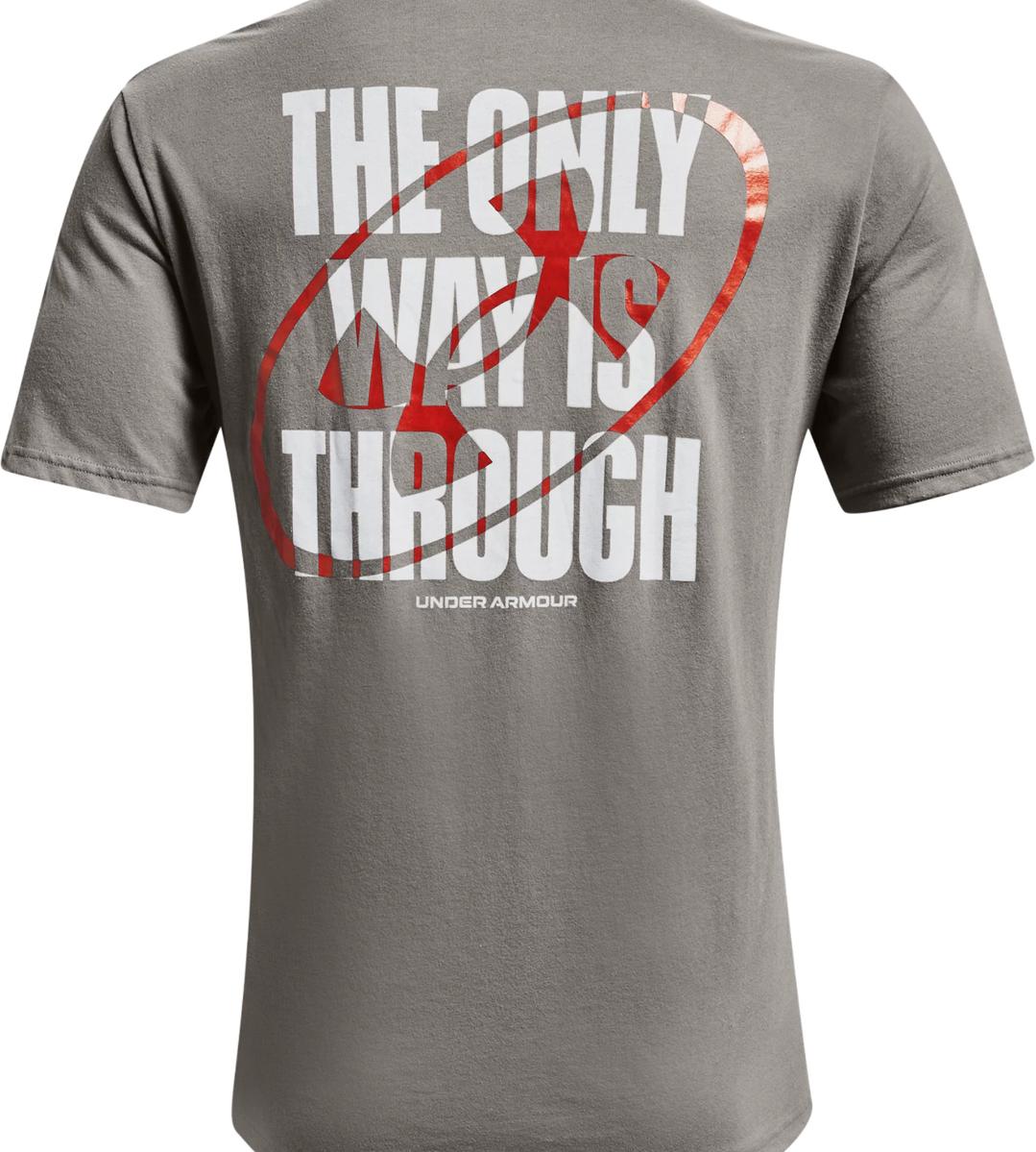 Tričko Under Armour Short Sleeve ONLY WAY IS THROUGH Graphic T-shirt Šedá | 1366446-066, 1