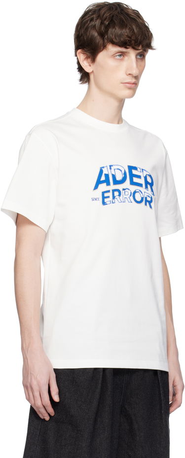 Tričko ADER ERROR Flocked Logo T-Shirt Biela | BN25FYTS0101OW, 4
