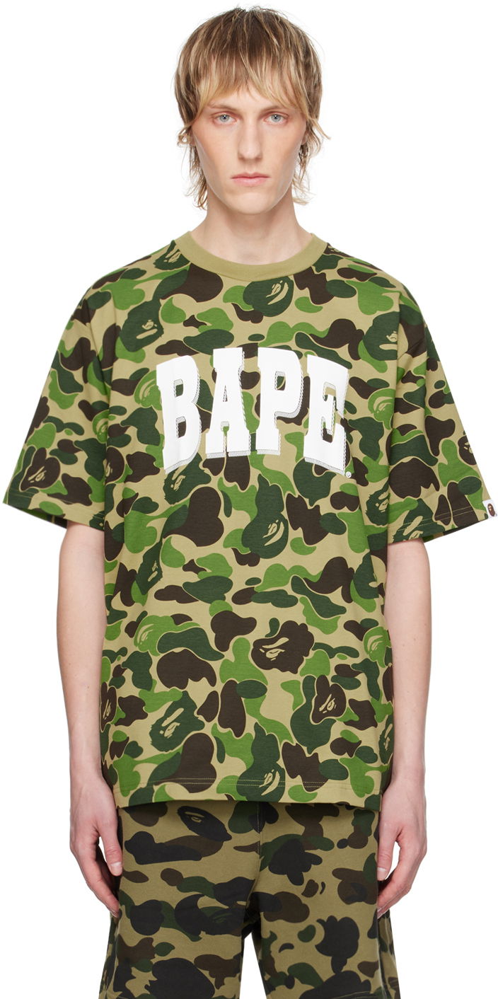 Tričko BAPE BAPE Khaki ABC Camo T-Shirt Zelené | 001CSK301007M, 0