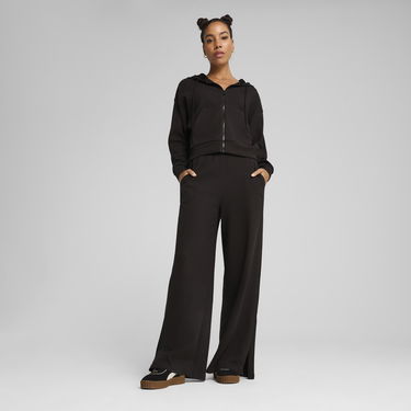 Mikina Puma HER Comfort Cropped Zip-Up Hoodie Čierna | 685056_01, 5