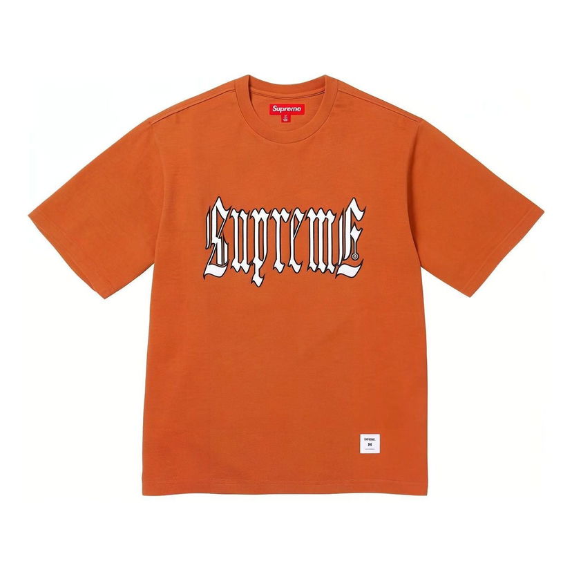Tričko Supreme Old English Short Sleeve T-Shirt Oranžová | SUP-SS24-125