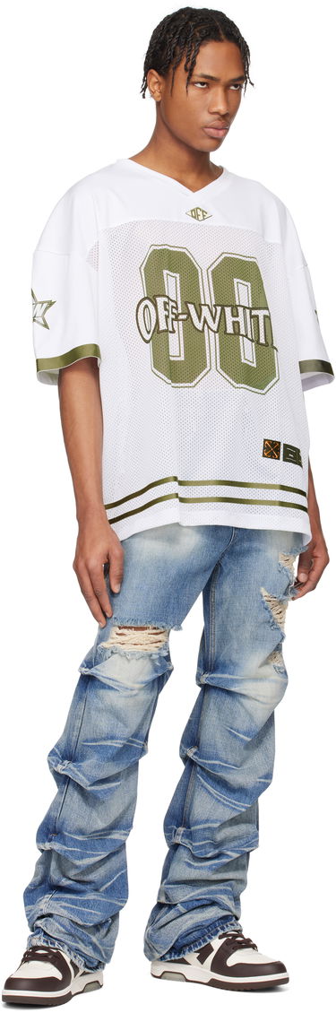 Dres Off-White Off-White Mesh Football Jersey Biela | OMAD003S25JER0020156, 3