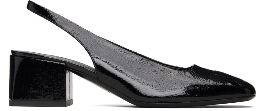 Tenisky a topánky Courrèges Courrèges AC Vinyl Slingback Heels Čierna | 325SPP039VY0003