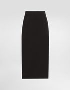 Dolce & Gabbana Technical Cady Calf-Length Pencil Skirt