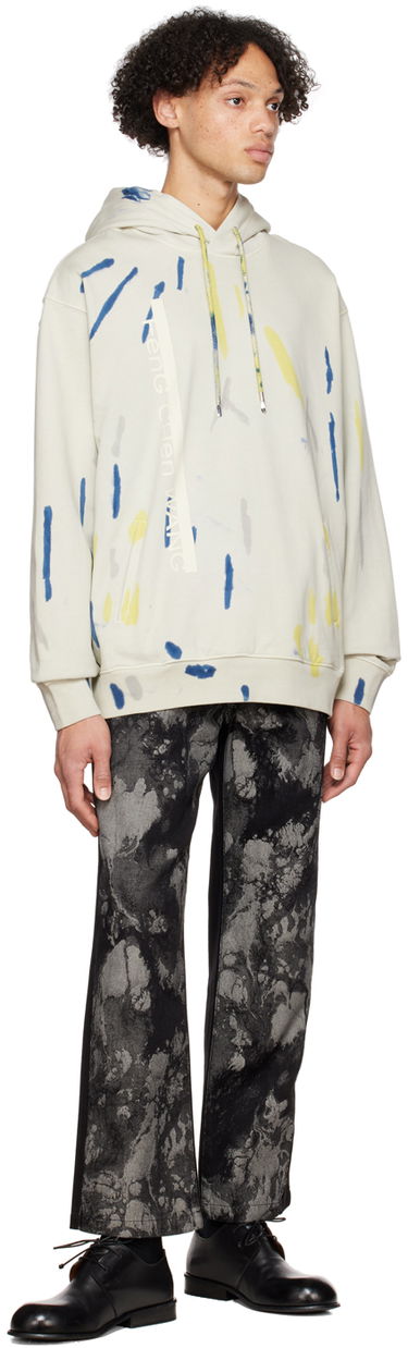 Mikina Feng Chen Wang Feng Chen Wang Tie-Dye Hoodie Biela | FMF14HD06W, 3