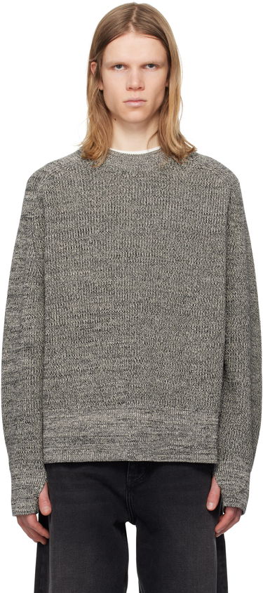 Sveter Studio Nicholson Studio Nicholson Coe Knit Sweater Šedá | COE SNM - 1114, 0