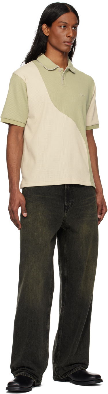 Polo tričko Dime Dime Waffle Polo Zelené | DIME2SP256SAG, 3