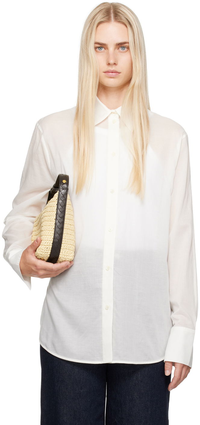 Košeľa TOTEME Women's Droptail Shirt Biela | 243-WRT2522-FB0238, 0