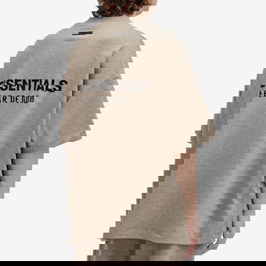 Tričko Fear of God Essentials Core Logo Jersey T-Shirt Hnedá | 125HO244369F, 3