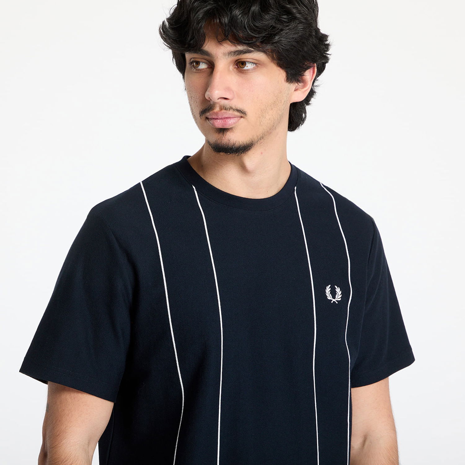 Tričko Fred Perry Fred Perry Pinstripe T-Shirt Navy | M9859 608, 1