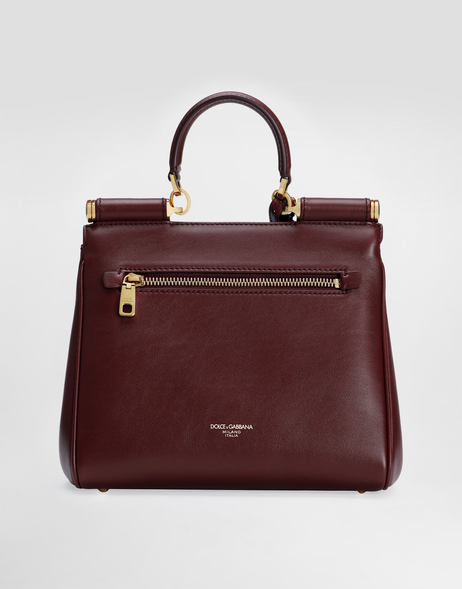 Kabelka Dolce & Gabbana Dolce & Gabbana My Sicily Leather Top Handle Bag Vínová | BB7781B732180346, 1
