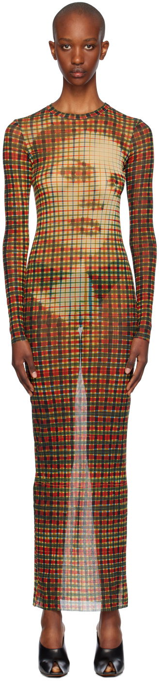 Šaty Jean Paul Gaultier Jean Paul Gaultier Tartan Face Print Maxi Dress Rôznofarebný | 24/31-F-RO272-T563-95105030, 0
