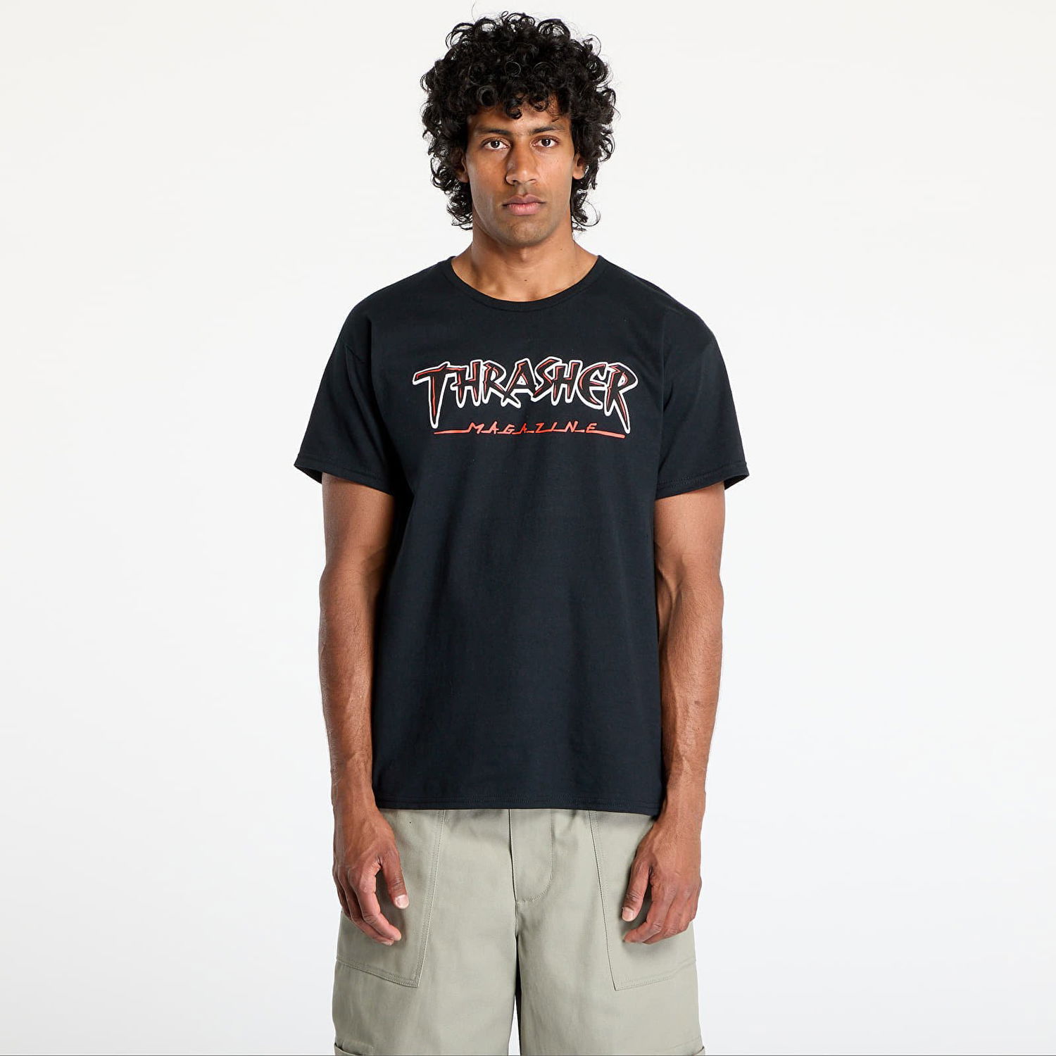 Tričko Thrasher Thrasher Slash T-Shirt Čierna | 145684, 0