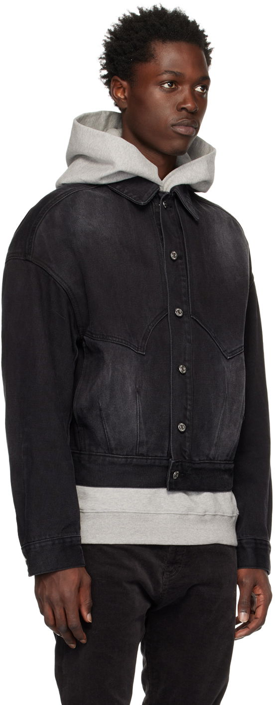 Bunda We11done We11done Relaxed-Fit Denim Jacket Čierna | WD-DJ3-22-303-U-BK, 1