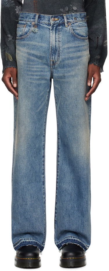 Džínsy R13 R13 D'Arcy Loose Fit Jeans Modrá | R13MD038-D213C, 0