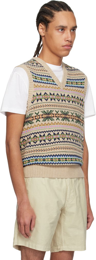 Sveter Polo by Ralph Lauren Polo Ralph Lauren Fair Isle Cotton-Cashmere Vest Béžová | 710961781001, 1