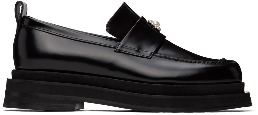 Starostlivosť o obuv Simone Rocha Simone Rocha Heart Toe Platform Loafers Čierna | LOF1D-M 0740, 0