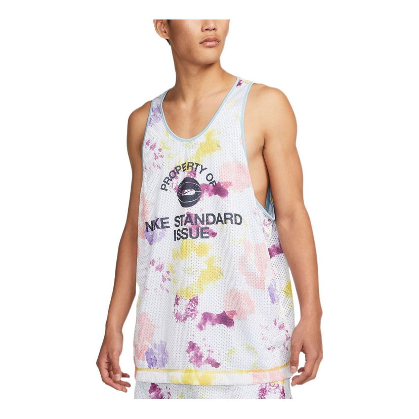 Tielko Nike Reversible Basketball Jersey Biela | DH7434-709