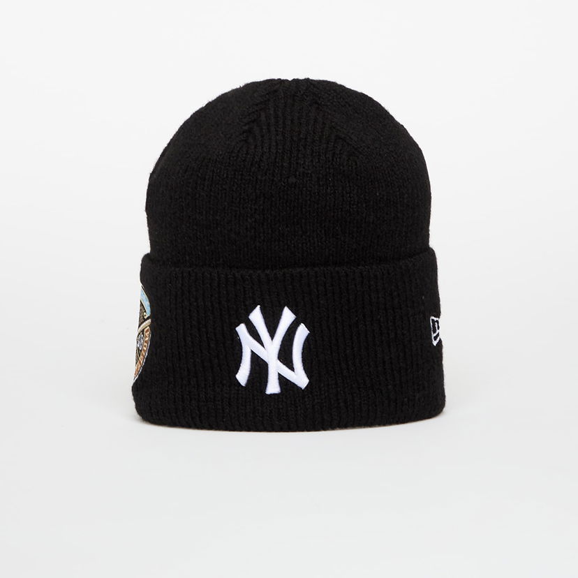 Kulicha New Era Hat Knit Medium MLB Ws Beanie New York Yankees Black/ White Čierna | 60691206