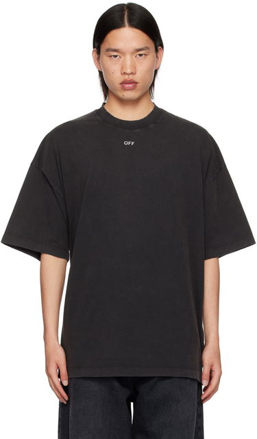 Tričko Off-White Black S.Matthew Skate T-Shirt Čierna | OMAA161C99JER0021077, 0