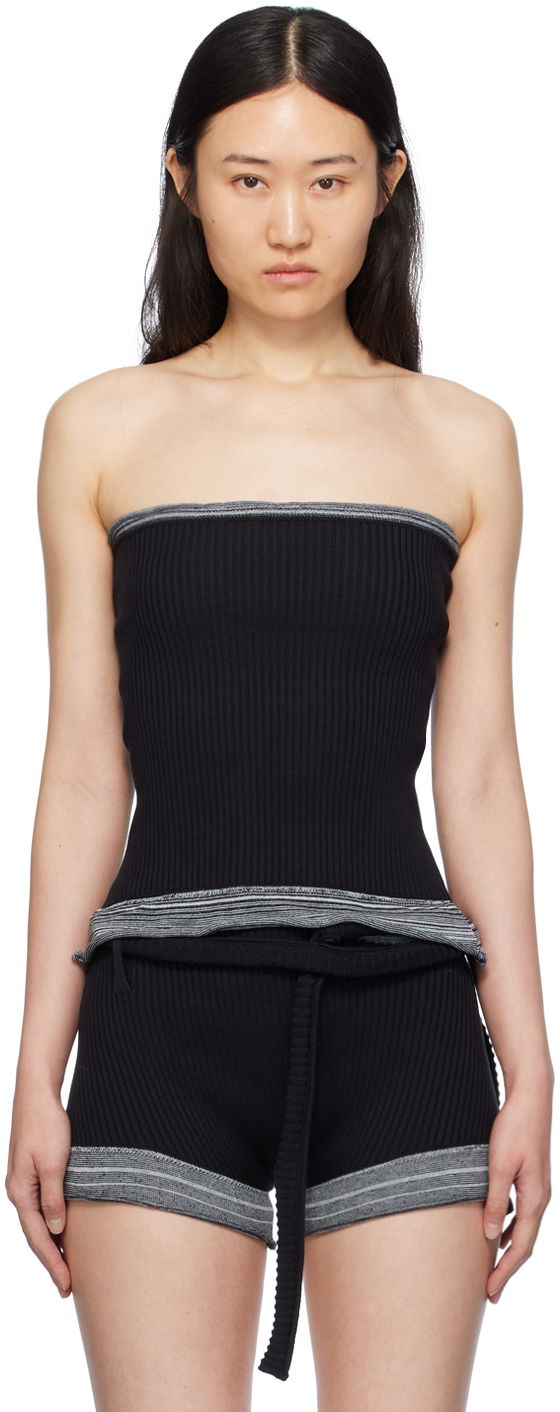 Tielko Ottolinger Ottolinger Fringes Tube Top Čierna | 708602, 0
