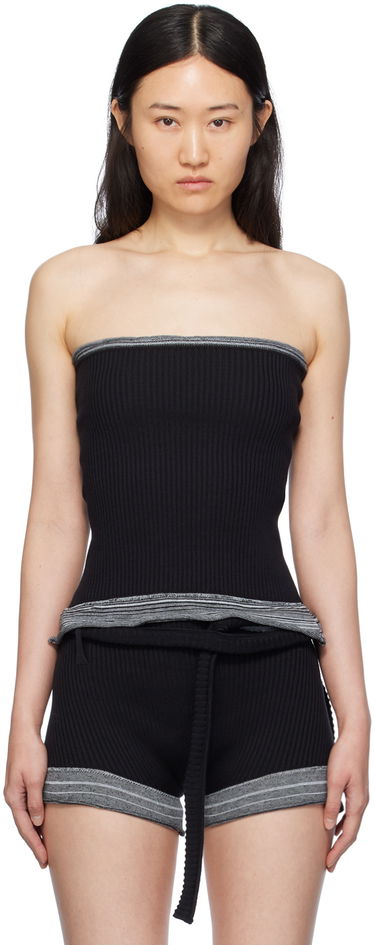 Tielko Ottolinger Ottolinger Fringes Tube Top Čierna | 708602, 0