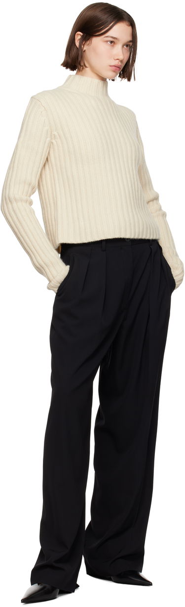 Sveter TOTEME TOTEME Chunky Rib Knit Sweater Béžová | 244-WRT0375-YA0004, 3