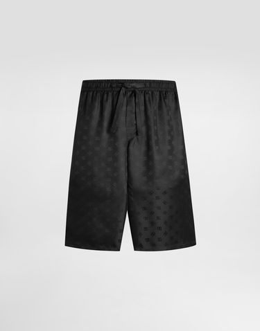 Šortky Dolce & Gabbana Dolce & Gabbana DG Logo Jacquard Trousers Čierna | GV37ATFJ1JYN0000, 0
