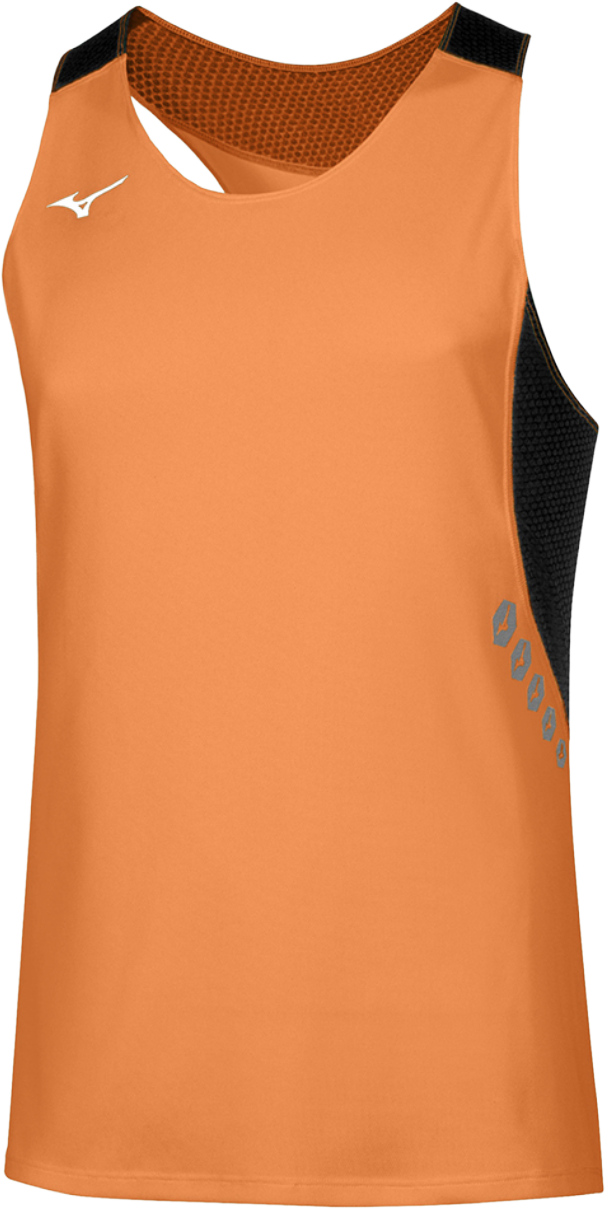 Tielko Mizuno Premium Singlet Oranžová | u2ea7001-56
