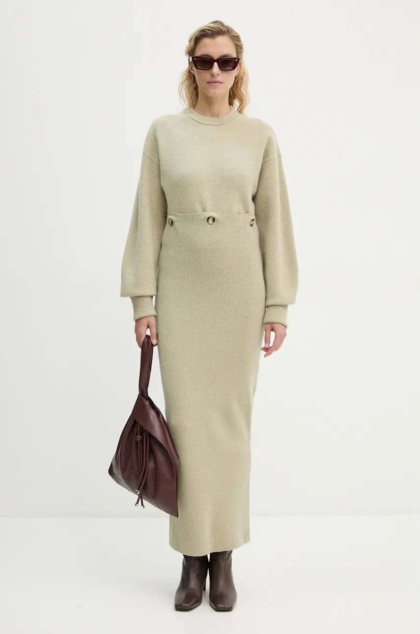 Sukňa Nanushka Oversized Maxi Dress Zelené | NW24PFBS28772, 0