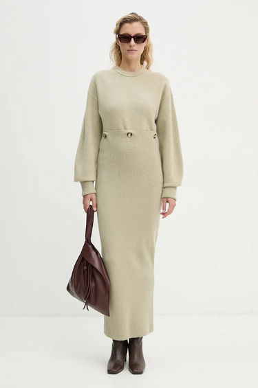 Sukňa Nanushka Oversized Maxi Dress Zelené | NW24PFBS28772, 0