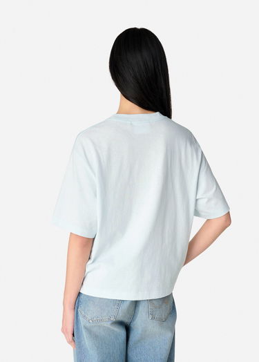 Crop Top AXEL ARIGATO Printed Cropped T-Shirt Modrá | A3010001, 3