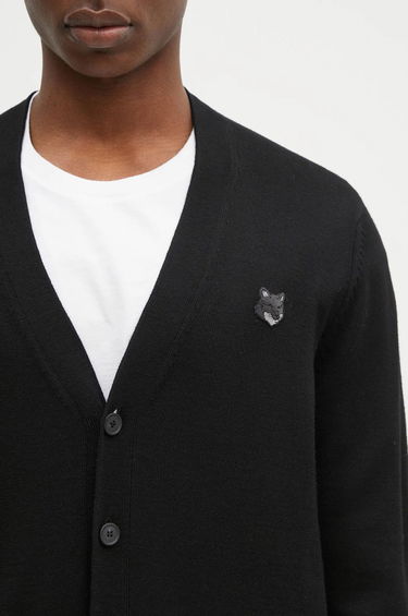 Sveter MAISON KITSUNÉ Bold Fox Head Cardigan Čierna | MM00509KT1036, 3