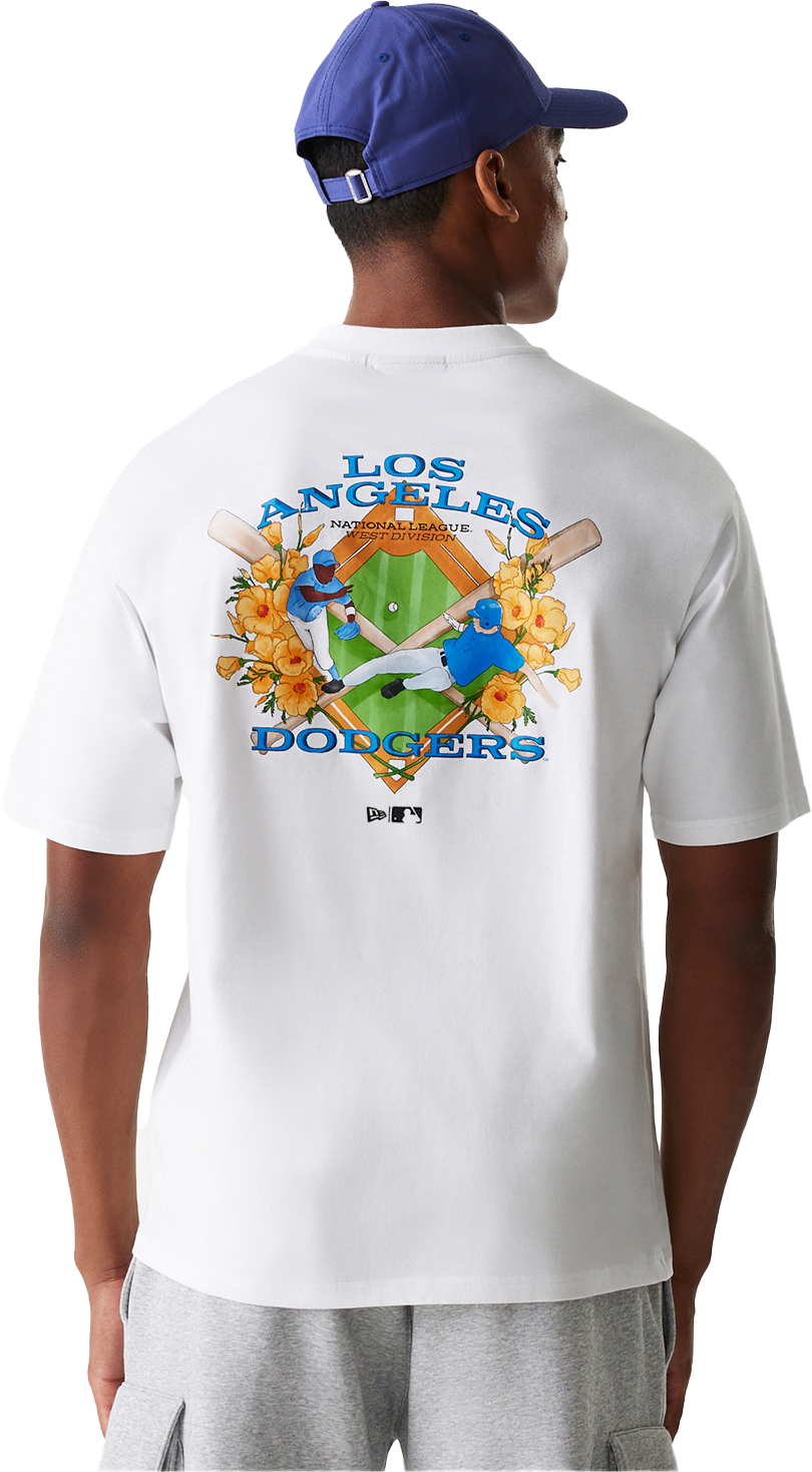 Tričko New Era MLB Los Angeles Dodgers Graphic Oversized T-Shirt Biela | 60667851-60667851, 1