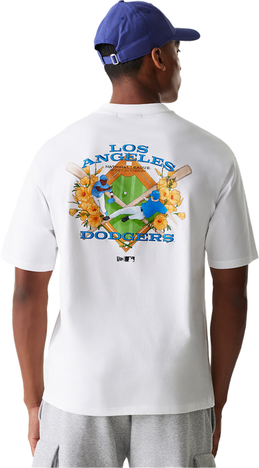 Tričko New Era MLB Los Angeles Dodgers Graphic Oversized T-Shirt Biela | 60667851-60667851, 1