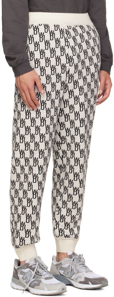 Tepláky We11done Patterned Tapered Lounge Pants Biela | WD-KP9-20-102-U-IV, 1