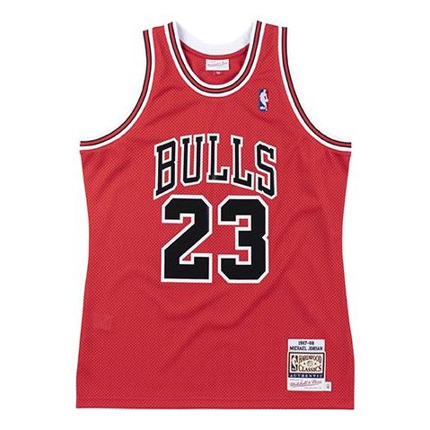 Tielko Mitchell & Ness Mitchell & Ness Bulls Jersey Červená | AJY4CP19025-CBURED187MJO
