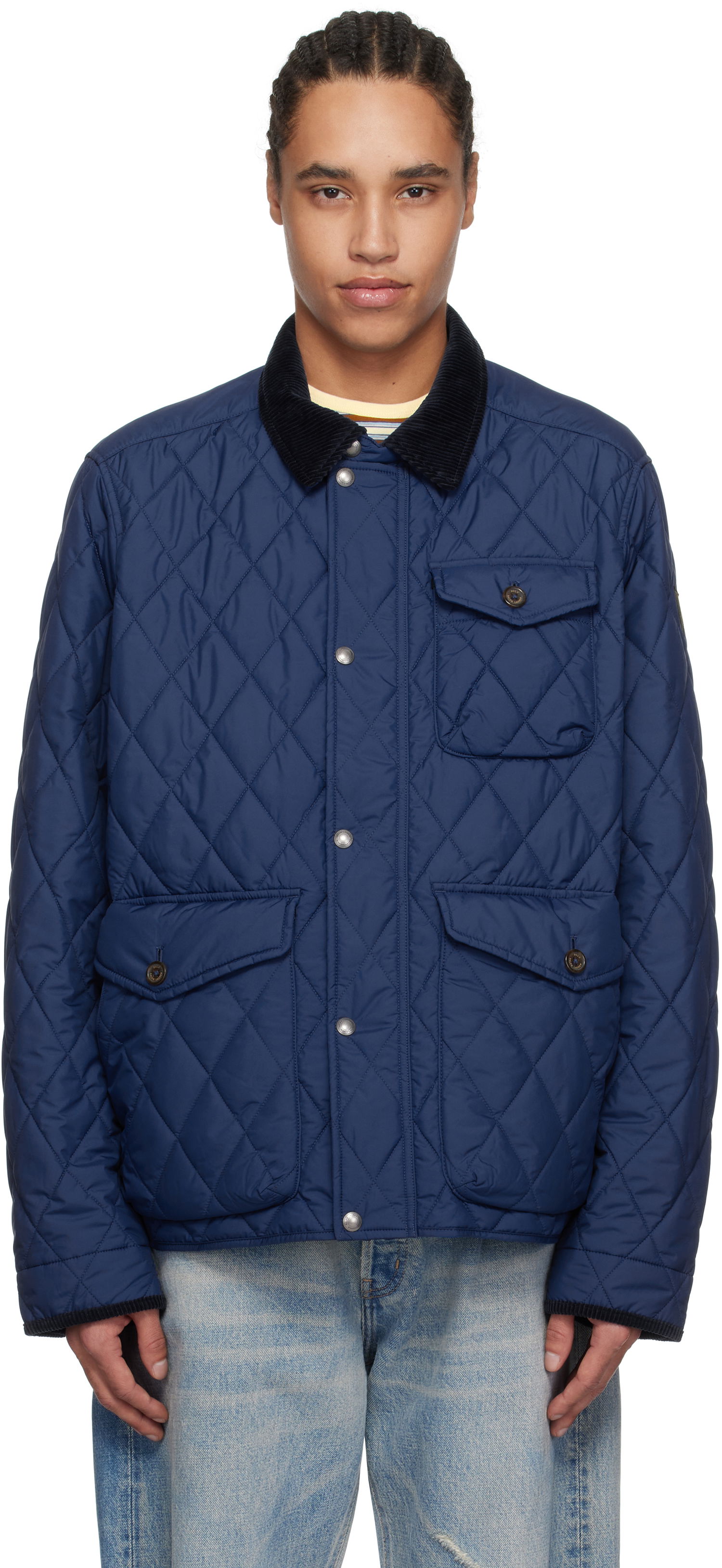 Prešívaná bunda Polo by Ralph Lauren Ralph Lauren 'The Beaton' Quilted Jacket Navy | 710847071014, 0