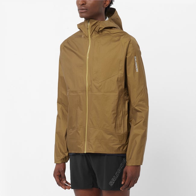 Bunda Salomon Bonatti Waterproof Jacket Hnedá | LC2686200