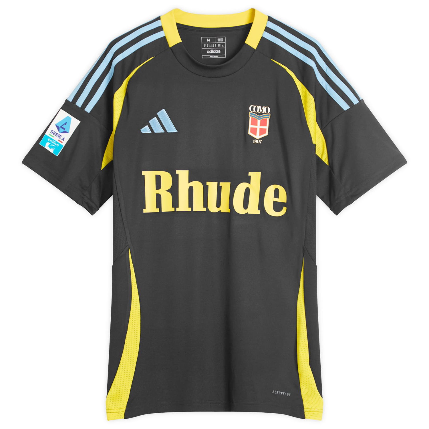Košeľa Rhude Rhude x Adidas COMO 1907 Football Shirt Čierna | RHPF25TT01016-0015-BLK, 0