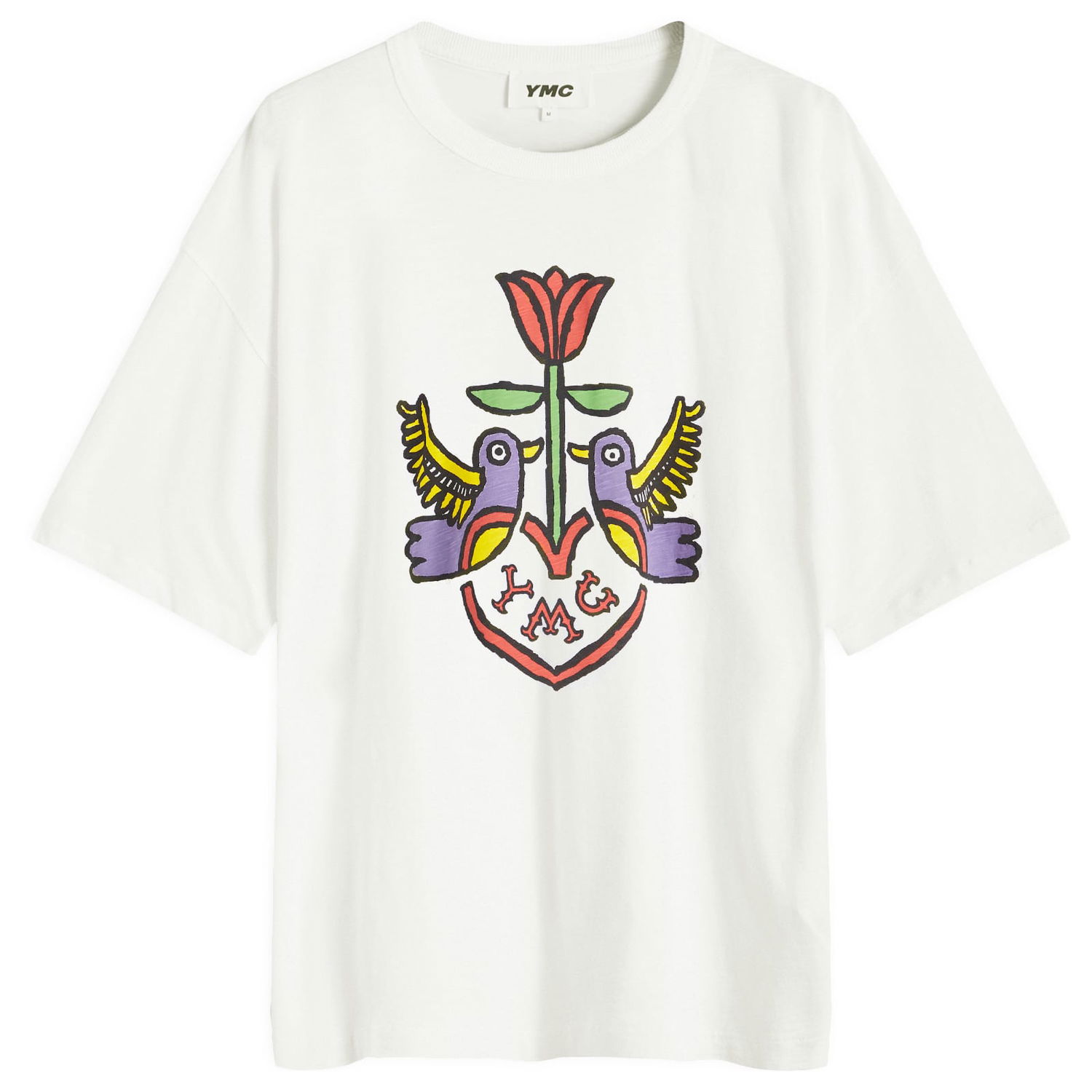 Tričko YMC Triple Tattoo Graphic T-Shirt Biela | P6XMB-10, 1