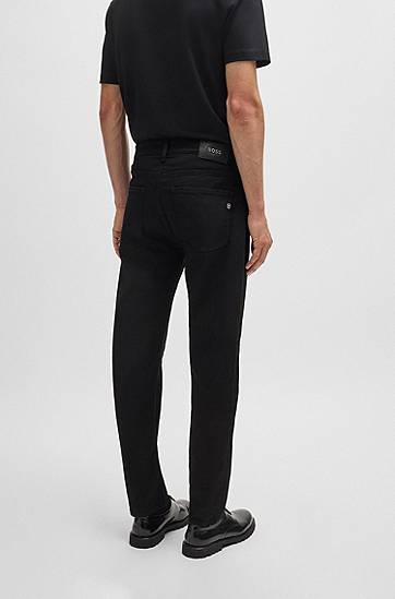 Džínsy BOSS Maine Regular Fit Italian Denim Jeans Čierna | 50520810, 1