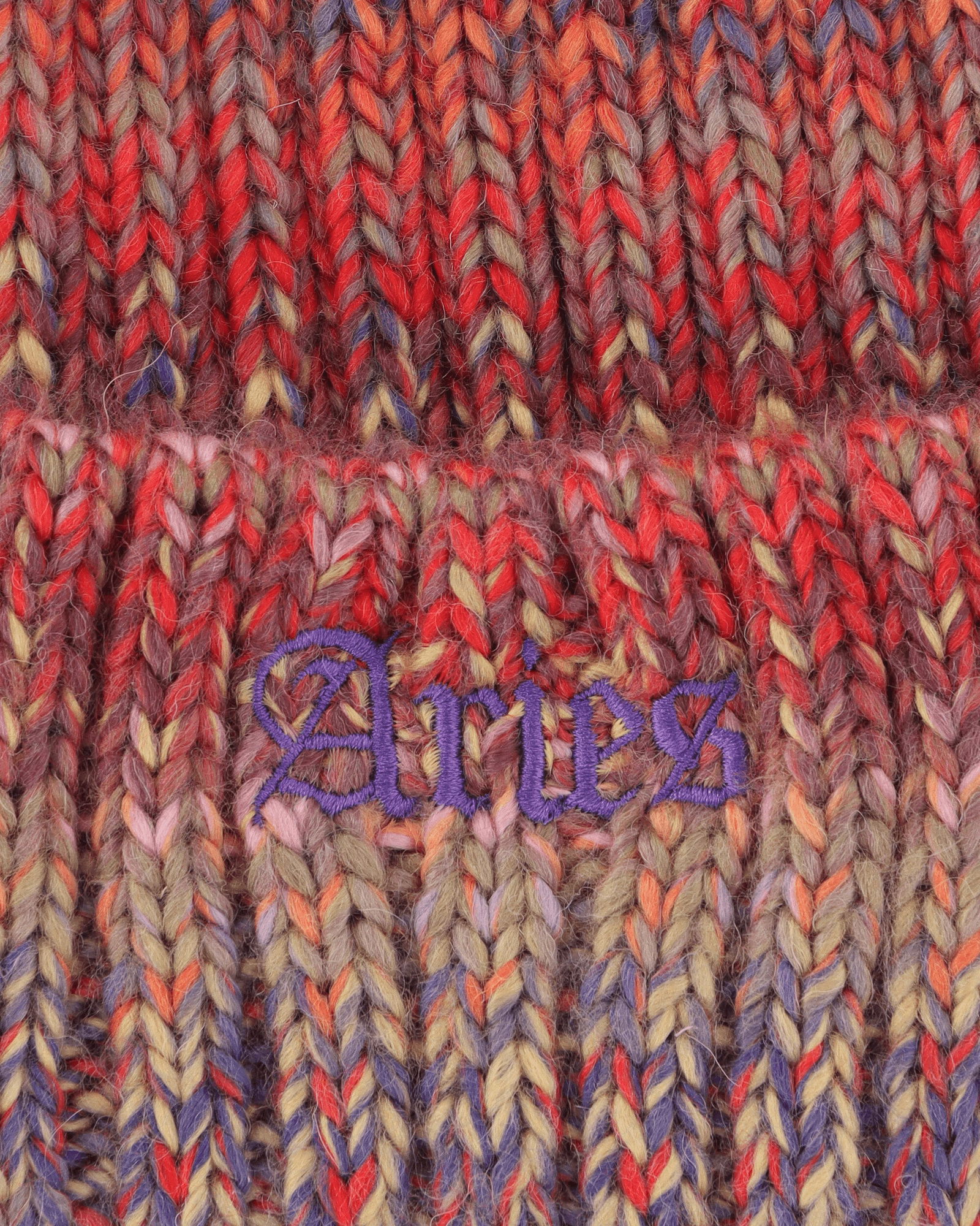 Rib Knit Space Dye Beanie Multicolor