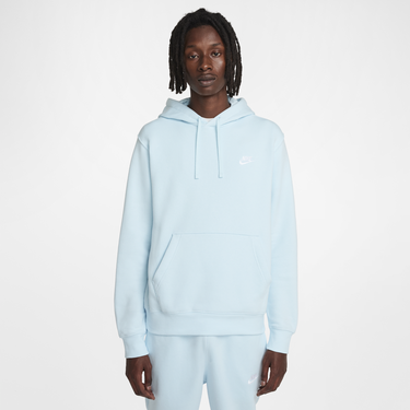 Mikina Nike Club Fleece Sweatshirt With Hood Tyrkysová | BV2654-474, 3